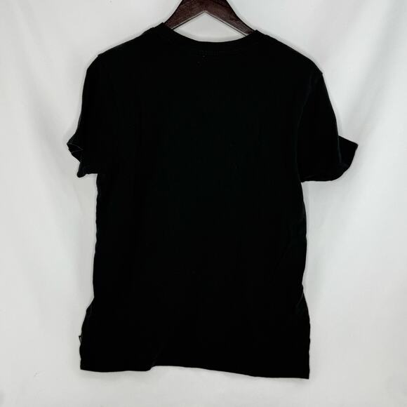 Vans Off The Wall T-Shirt Womens Large Black Skull Graphic Skater Tee Streetwear - Picture 2 of 5